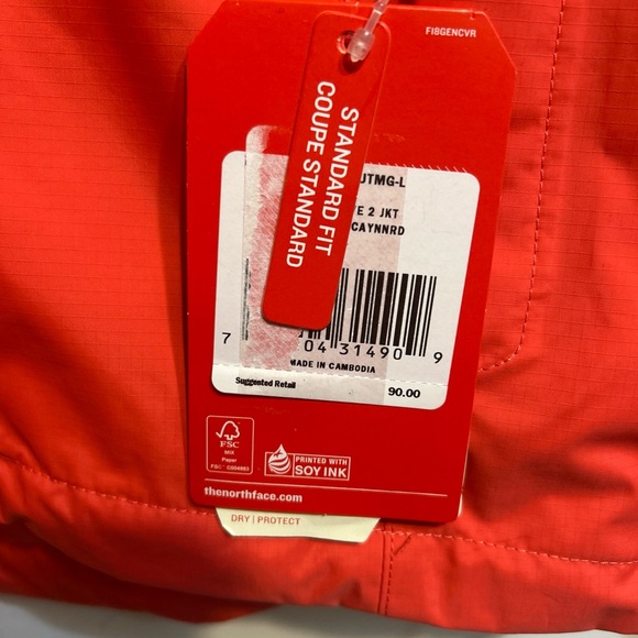 xxxNWT The North Face Dryvent Resolve 2 Hooded Windbreaker Jacket Size L Large - Picture 3 of 12